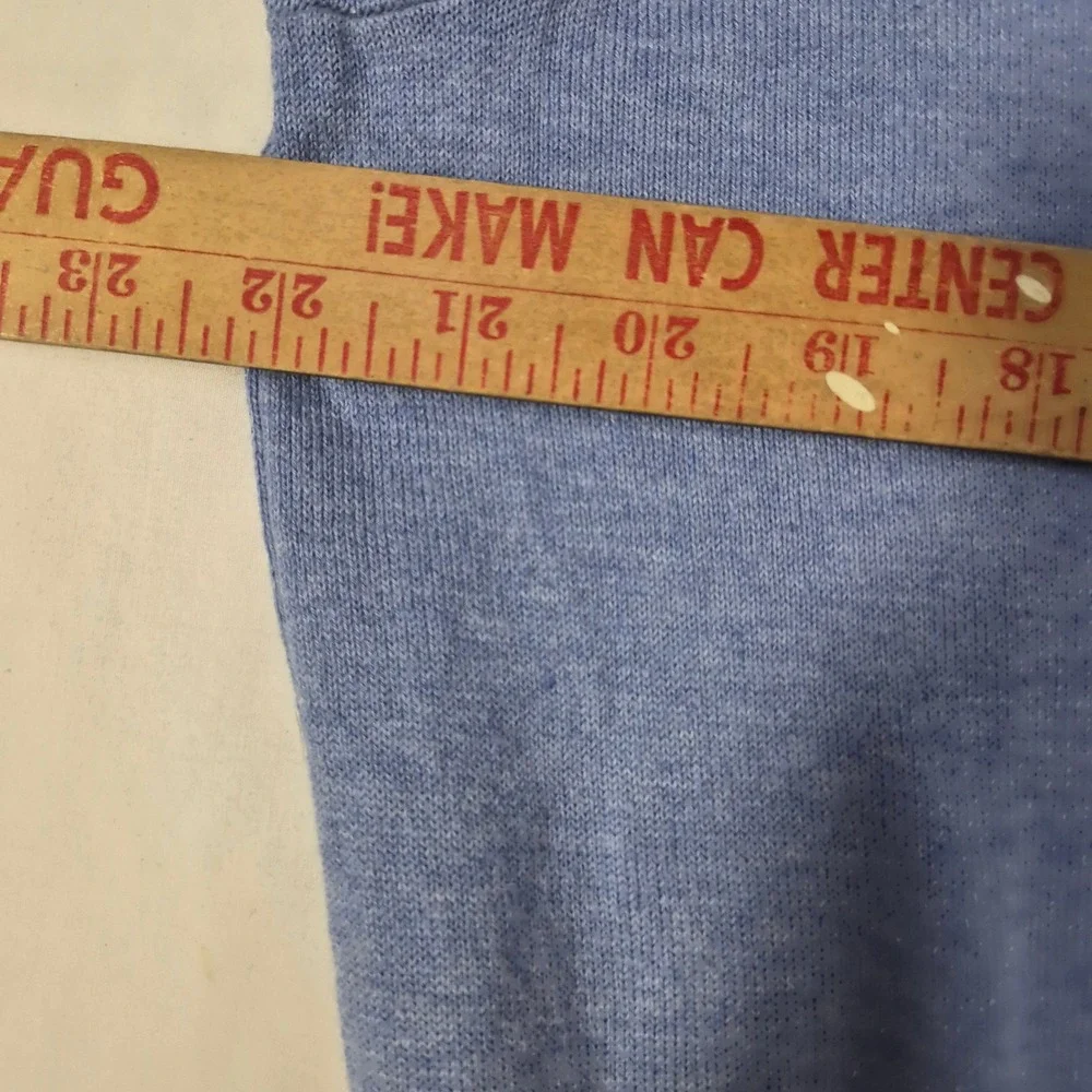 Polo Ralph Lauren Sweater Mens Medium Blue Pima Cotton V-Neck Pony‎ Logo